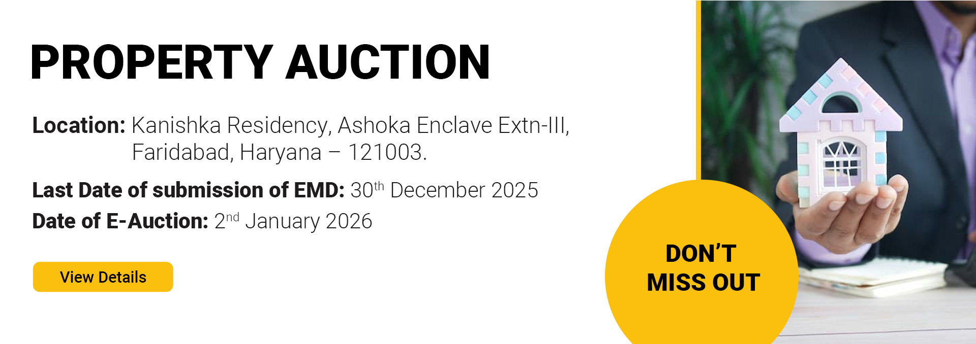 E-AUCTION OF INDIVIDUAL OWNED PROPERTY